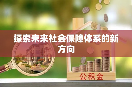沣西探索未来社会保障体系的新方向