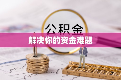 沣西解决你的资金难题