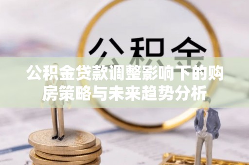 沣西公积金贷款调整影响下的购房策略与未来趋势分析