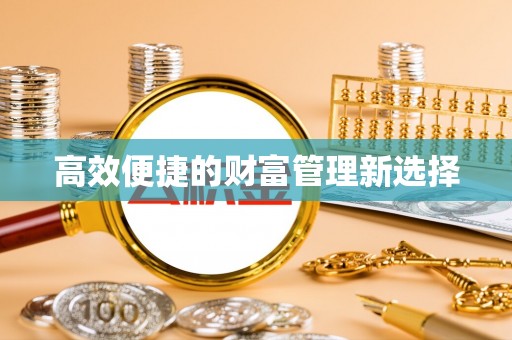 沣西高效便捷的财富管理新选择